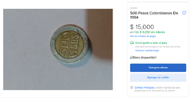 Esta Moneda De 500 Pesos Colombianos Se Vende En 15 Mil Pesos