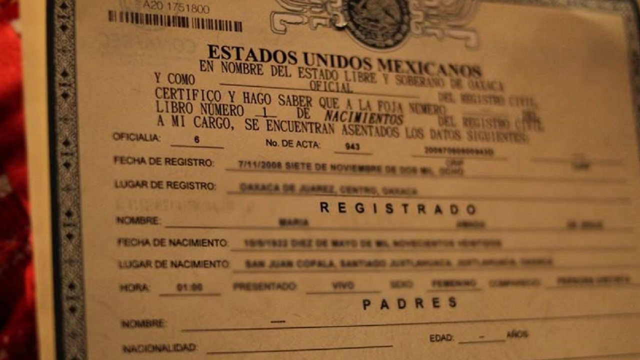 ¿Cómo saco mi acta de nacimiento? Sigue estos pasos